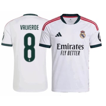 Men's Replica adidas Real Madrid Home Jersey 26/27 VALVERDE #8