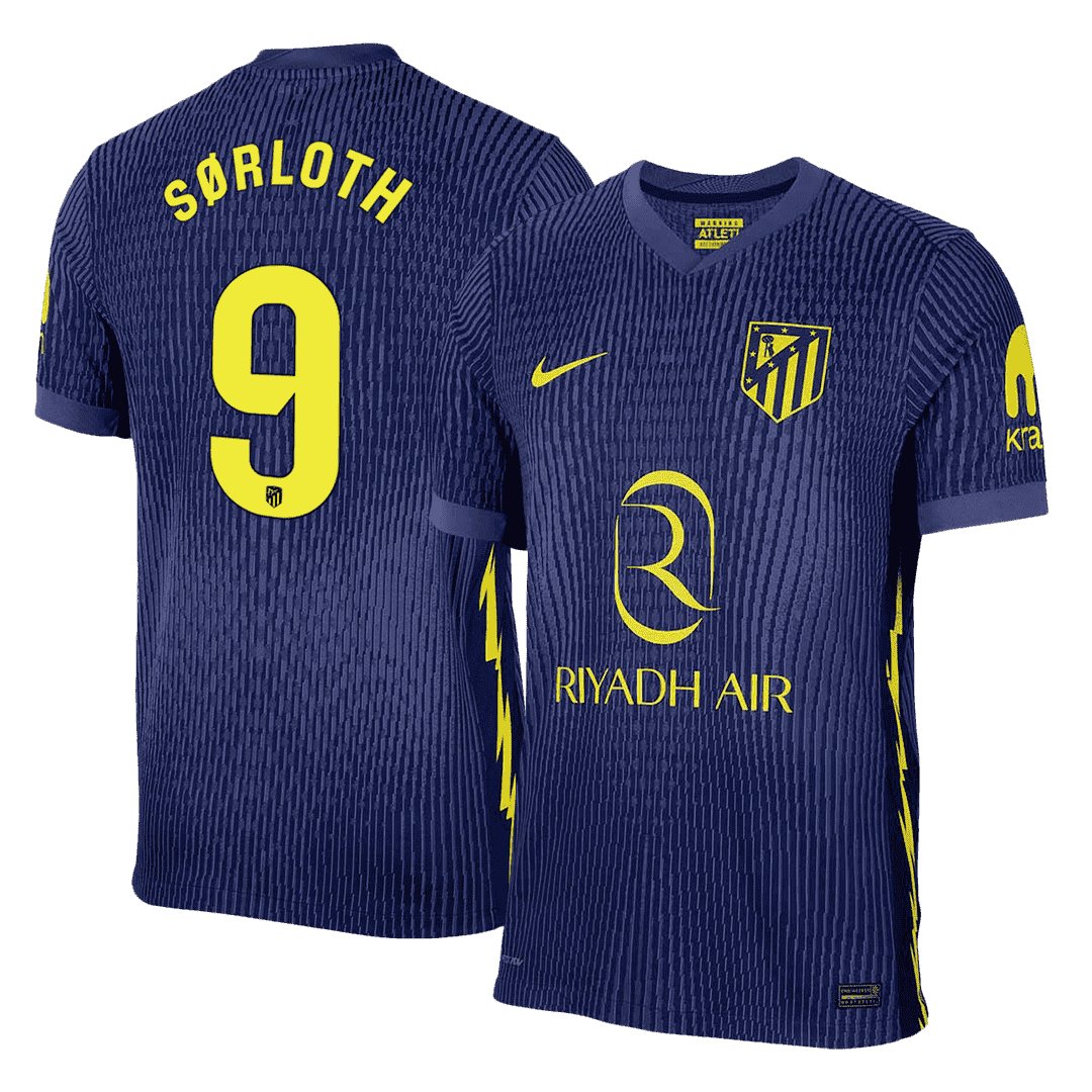 Men's Authentic Nike Atletico de Madrid Away Jersey 25/26 SØRLOTH #9