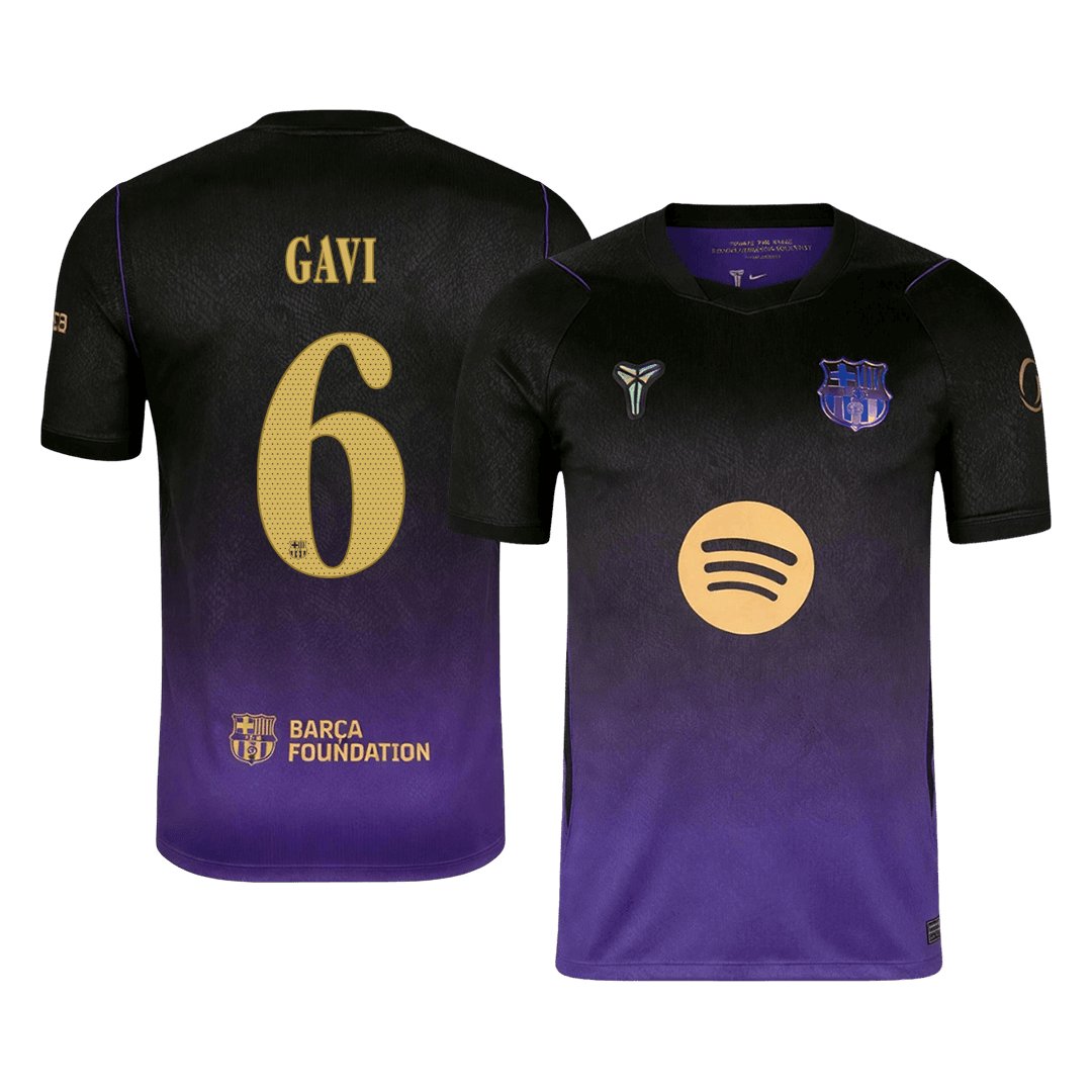 Men's Replica Nike Barcelona Away Jersey 26/27 GAVI #6