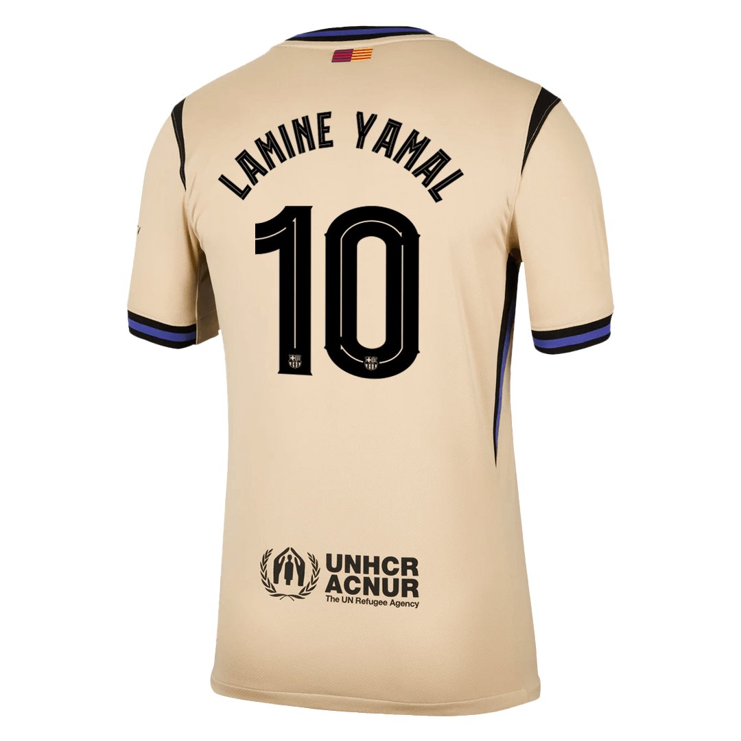 Men's Barcelona LAMINE YAMAL #10 Away Jersey 25/26 - Image 3