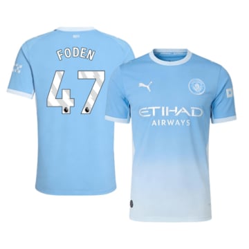 Men's Authentic Puma Manchester City Home Jersey 26/27 FODEN #47