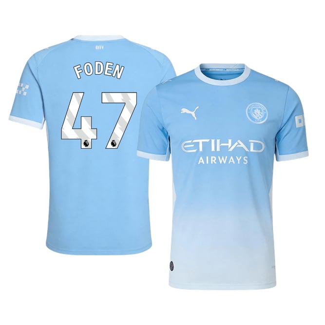 Men's Authentic Puma Manchester City Home Jersey 26/27 FODEN #47