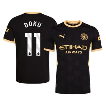 Men's Authentic Puma Manchester City Away Jersey 26/27 DOKU #11