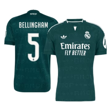 Men's Replica adidas Real Madrid Away Jersey 26/27 BELLINGHAM #5