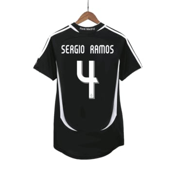 Men's Replica adidas Real Madrid Away Jersey 06/07 SERGIO RAMOS #4