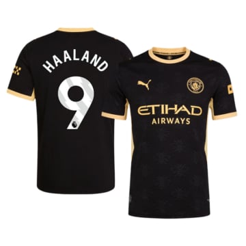 Men's Authentic Puma Manchester City Away Jersey 26/27 HAALAND #9