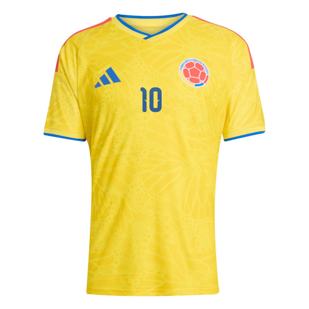 Men's Authentic adidas Colombia Home Jersey 2026 JAMES #10 - Image 2
