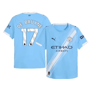 Men's Manchester City DE BRUYNE #17 Home Player Version Jersey 25/26