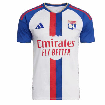 Men's Authentic adidas Olympique Lyonnais Home Jersey 26/27