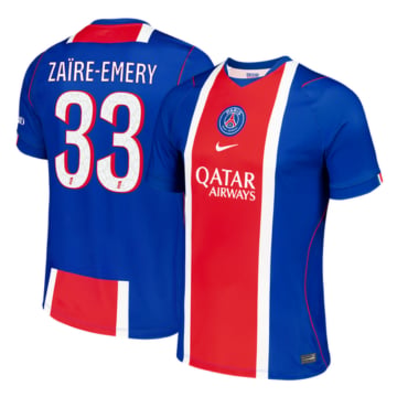 Men's Replica Nike Paris Saint-Germain Home Jersey 26/27 ZAÏRE-EMERY #33
