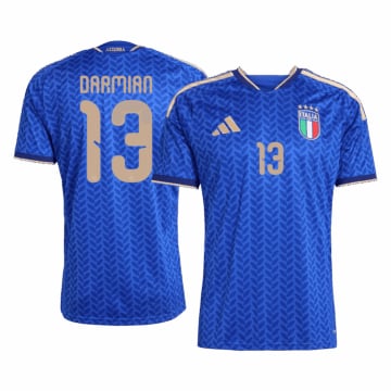 Men's Replica adidas Italy Home Jersey 2026 DARMIAN #13