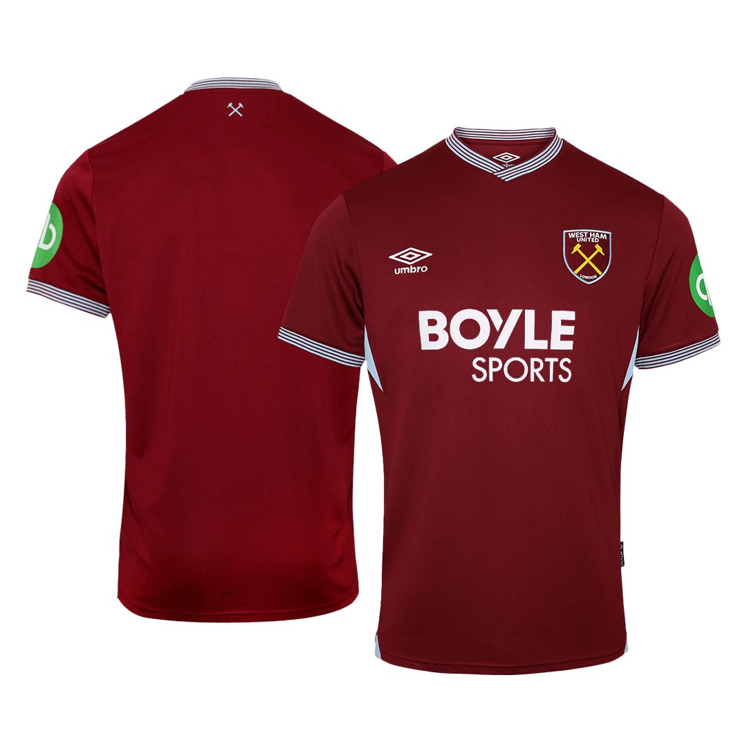 Men's Replica Umbro West Ham United Home Jersey 25/26 - Image 3