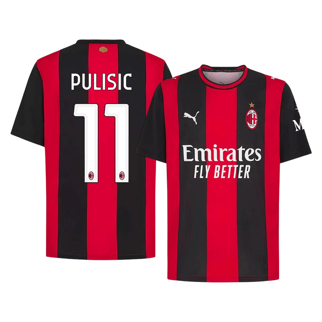 Men's Replica Puma AC Milan Home Jersey 26/27 PULISIC #11