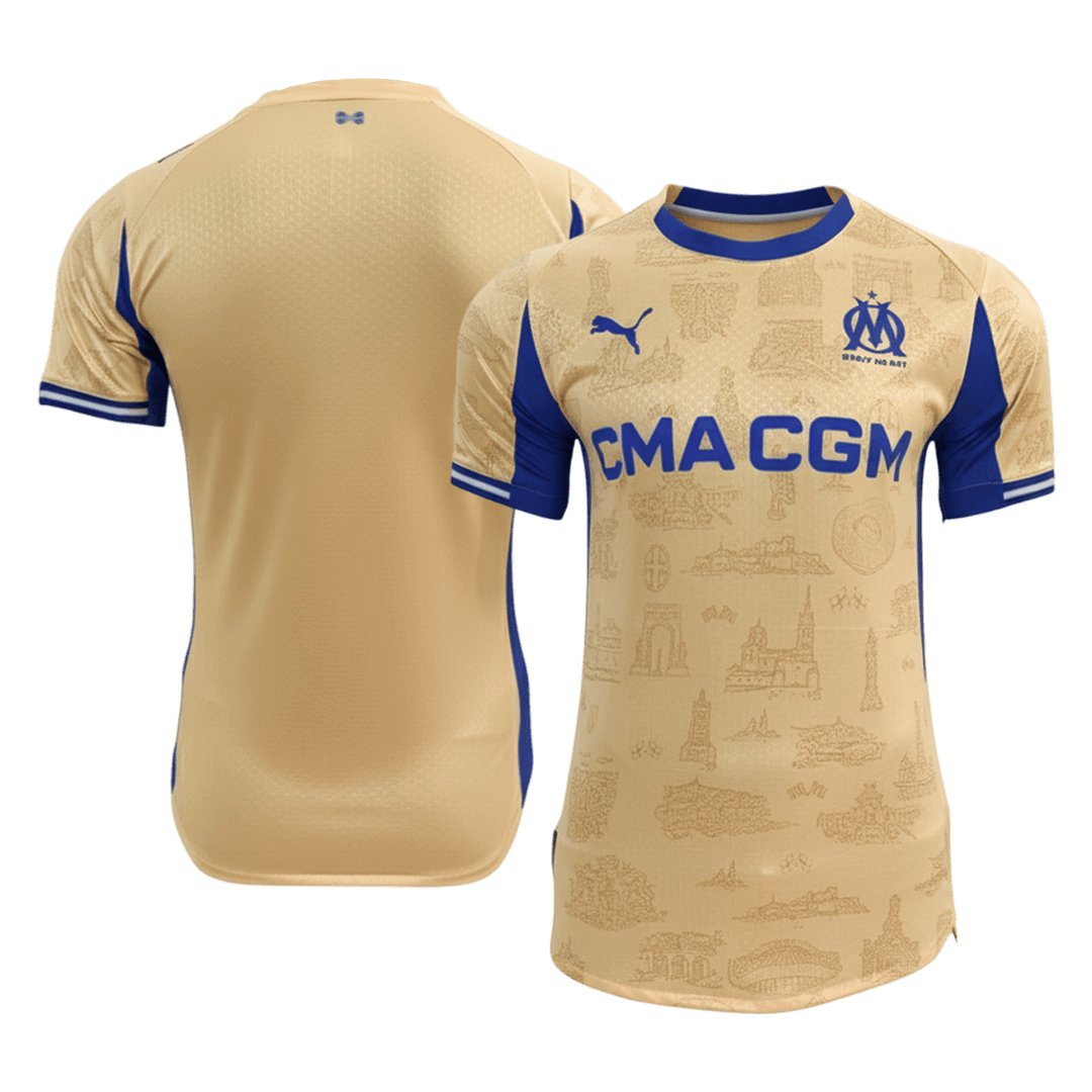 Men's Olympique Marseille Fourth Jersey Player Version 25/26 - Image 3