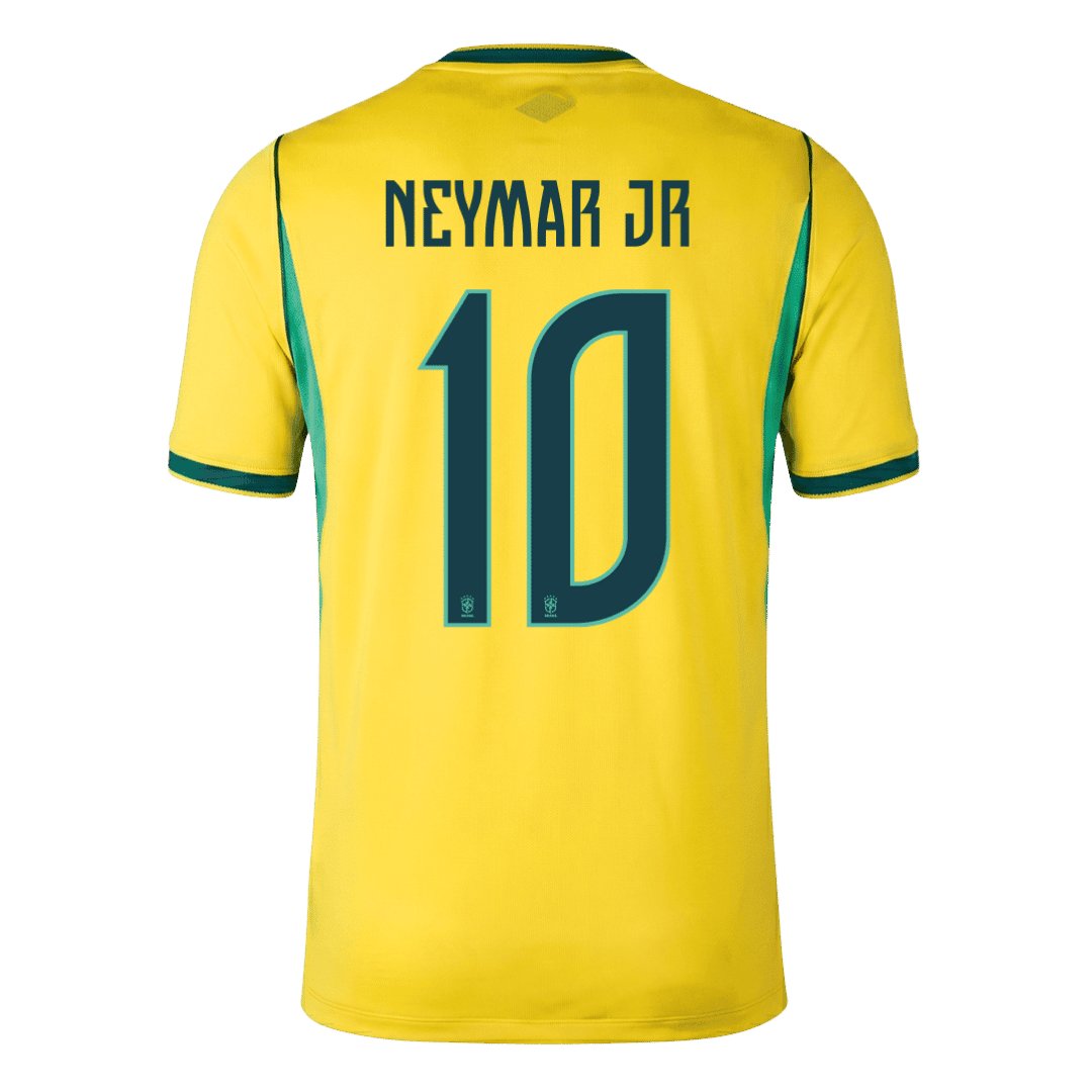 Men's Replica Nike Brazil Home Jersey 2026 NEYMAR JR #10 - Image 3
