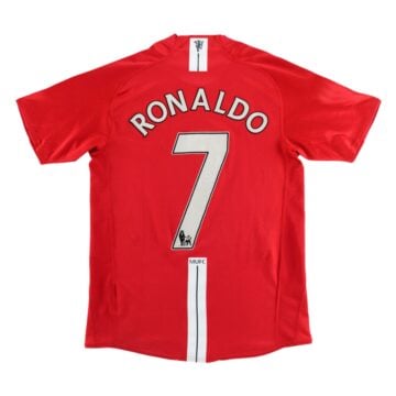 Men's Replica Nike Manchester United Home Jersey 07/08 RONALDO #7