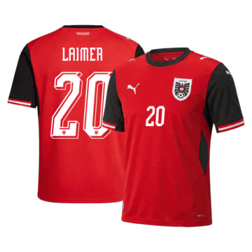 Men's Replica Puma Austria Home Jersey 2026 LAIMER #20