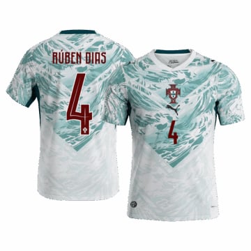 Men's Replica Nike Portugal Away Jersey 2026 RÚBEN DIAS #4