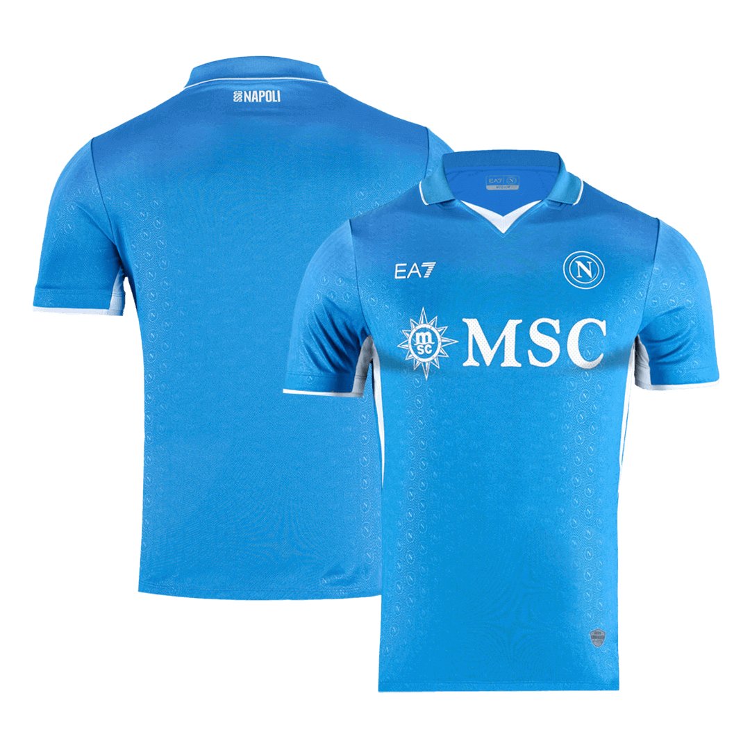 Men's Authentic Ea7 Napoli Home Jersey 24/25 - Image 3