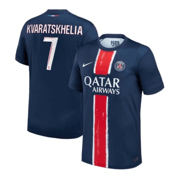 Men's Replica Nike Paris Saint-Germain Home Jersey 24/25 KVARATSKHELIA #7