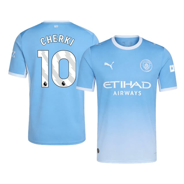 Men's Replica Puma Manchester City Home Jersey 26/27 CHERKI #10