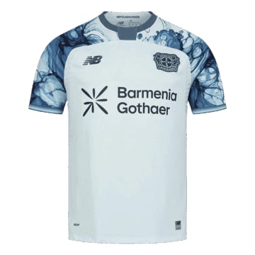 Men's Replica New Balance Bayer 04 Leverkusen Away Jersey 26/27