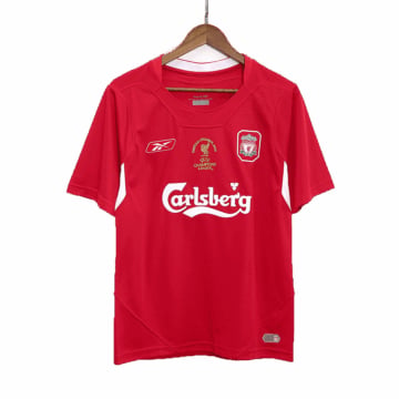 Men's Replica Reebok Liverpool Jersey 2005