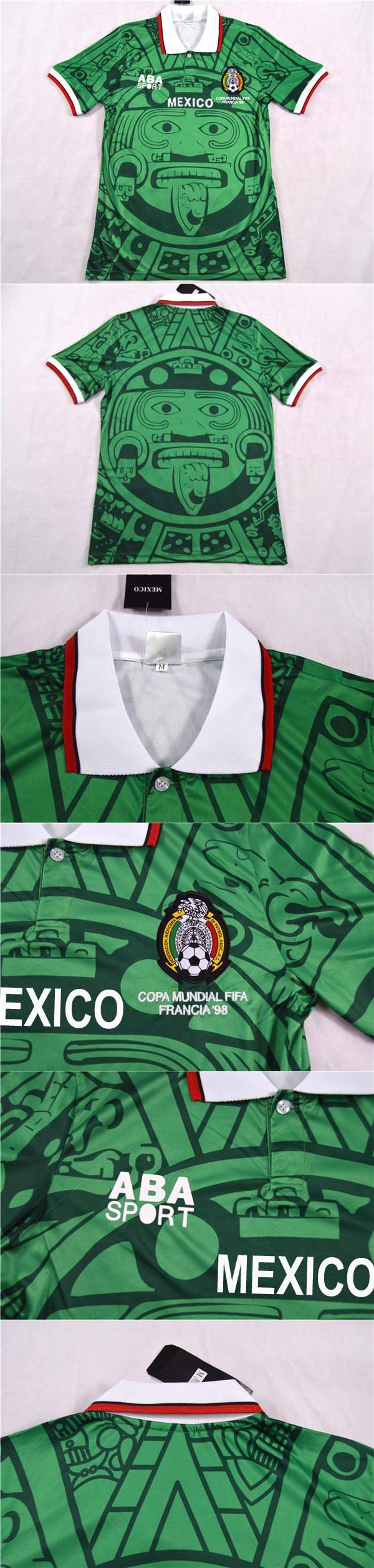 Retro Men's Mexico Home Jersey 1998 - Image 10