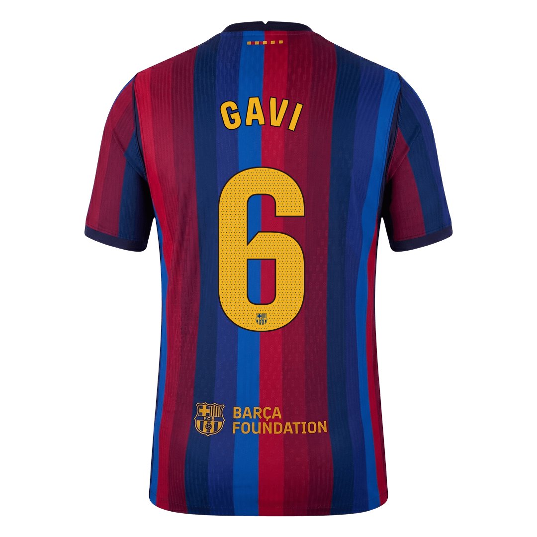 Men's Authentic Nike Barcelona Home Jersey 26/27 GAVI #6 - Image 2
