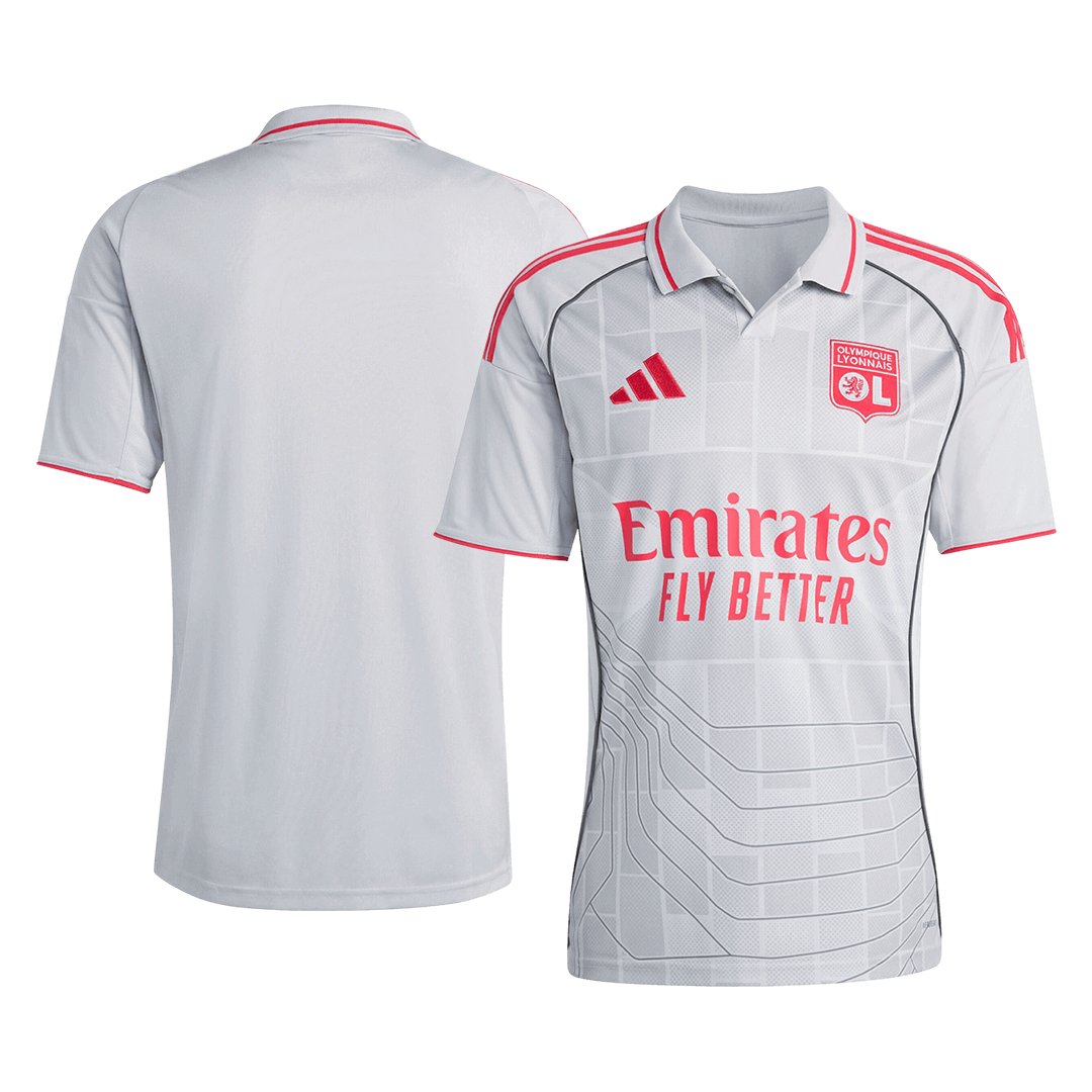Men's Replica adidas Olympique Lyonnais Third Jersey 25/26 - Image 3
