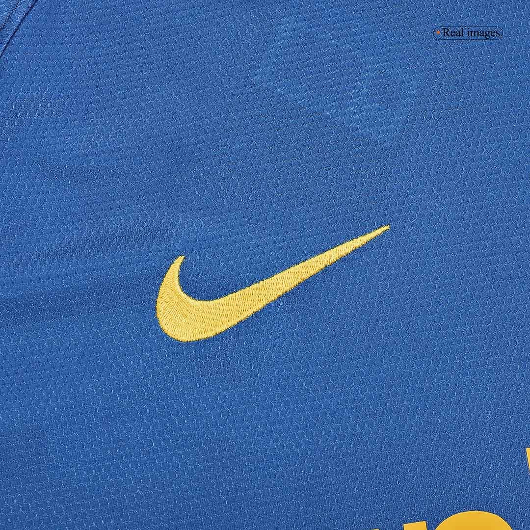 Men's Replica Nike Barcelona Home Long Sleeve Jersey 08/09 - Image 4