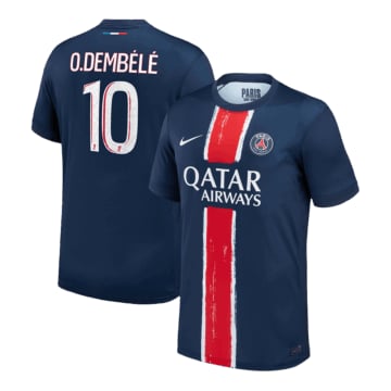 Men's Replica Nike Paris Saint-Germain Home Jersey 24/25 O.DEMBÉLÉ #10