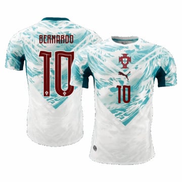 Men's Authentic Nike Portugal Away Jersey 2026 BERNARDO #10