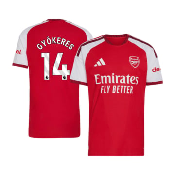 Men's Authentic adidas Arsenal Home Jersey 26/27 GYÖKERES #14