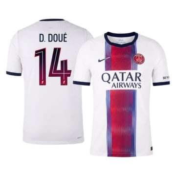 Men's Authentic Nike Paris Saint-Germain Away Jersey 26/27 D. DOUÉ #14