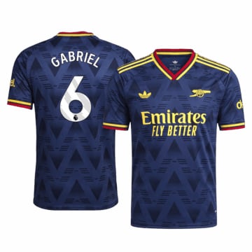 Men's Authentic adidas Arsenal Away Jersey 26/27 GABRIEL #6