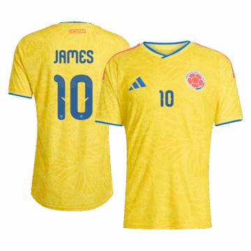 Men's Authentic adidas Colombia Home Jersey 2026 JAMES #10