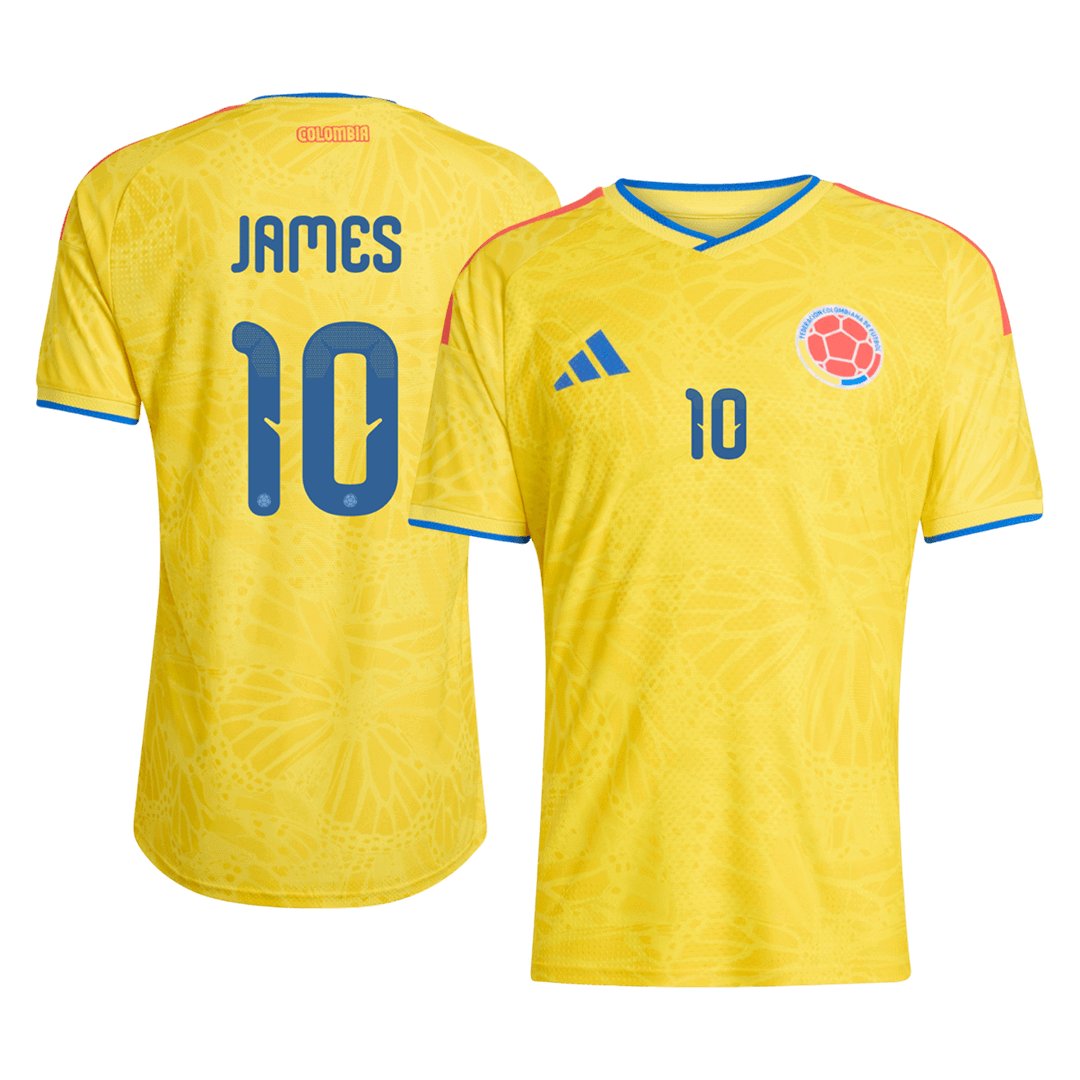 Men's Authentic adidas Colombia Home Jersey 2026 JAMES #10