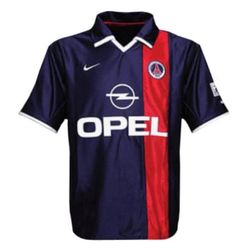 Men's Replica Nike Paris Saint-Germain Home Jersey 01/02