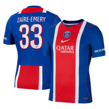 Men's Authentic Nike Paris Saint-Germain Home Jersey 26/27 ZAÏRE-EMERY #33