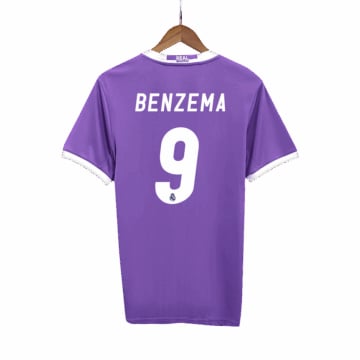 Men's Replica adidas Real Madrid Away Jersey 16/17 BENZEMA #9