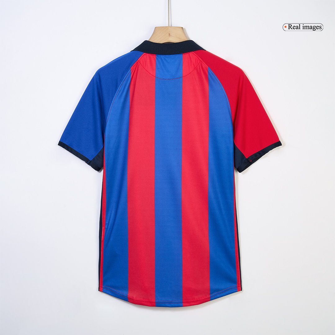 Men's Replica Nike Barcelona Home Jersey 01/02 - Image 5