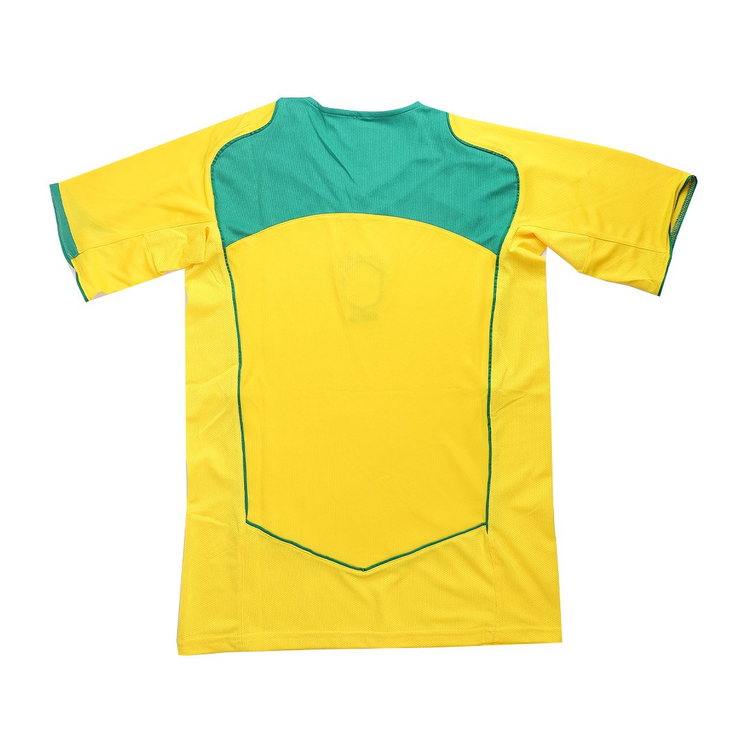 Men's Replica Nike Brazil Home Jersey 2004 - Image 7