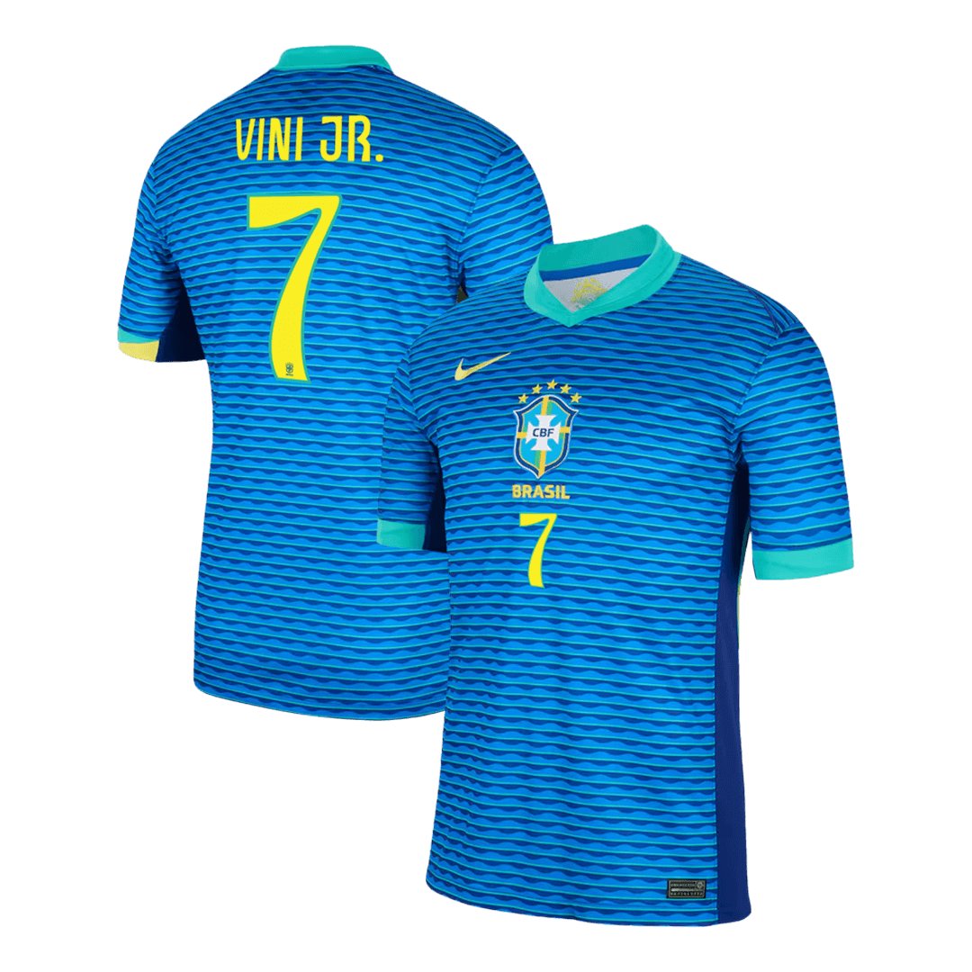 Men's Brazil VINI JR. #7 Away Jersey 2024