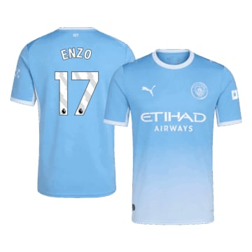 Men's Replica Puma Manchester City Home Jersey 26/27 ENZO #17