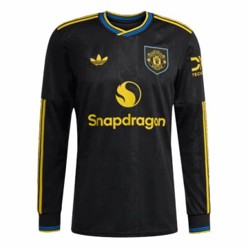 Men's Replica adidas Manchester United Third Long Sleeve Jersey 25/26
