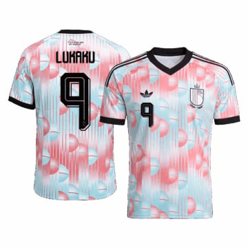Men's Replica adidas Belgium Away Jersey 2026 LUKAKU #9
