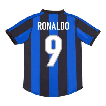 Men's Replica Nike Inter Milan Home Jersey 99/00 RONALDO #9