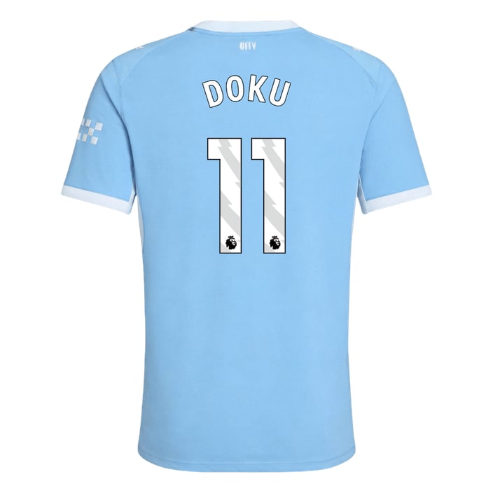 Men's Authentic Puma Manchester City Home Jersey 26/27 DOKU #11 - Image 2