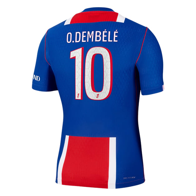 Men's Authentic Nike Paris Saint-Germain Home Jersey 26/27 O. DEMBÉLÉ #10 - Image 2